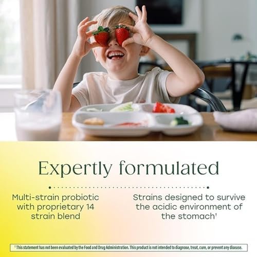 MegaFood MegaFlora Probioticos para Niños - 5 Mil Millones de CFUs - No GMO, Vegetariano, Sin 9 Alergenos Alimentarios - 60 Mini Cápsulas (60 - imagen 4