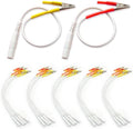 Cable de Clips Cocodrilo para Unidad TENS: 20 piezas de Cables de Conexión BesCable con Clips Cocodrilo - 10pcs Rojos + 10pcs Amarillos - imagen 1