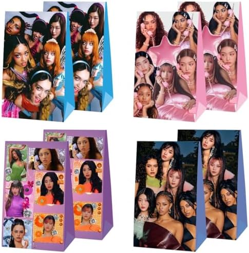 Mozin 12 Piezas de Bolsas de Regalo Katseye, Bolsas de Sorpresas para Fiestas, Suministros para Decoraciones de Cumpleaños Infantiles - imagen 1