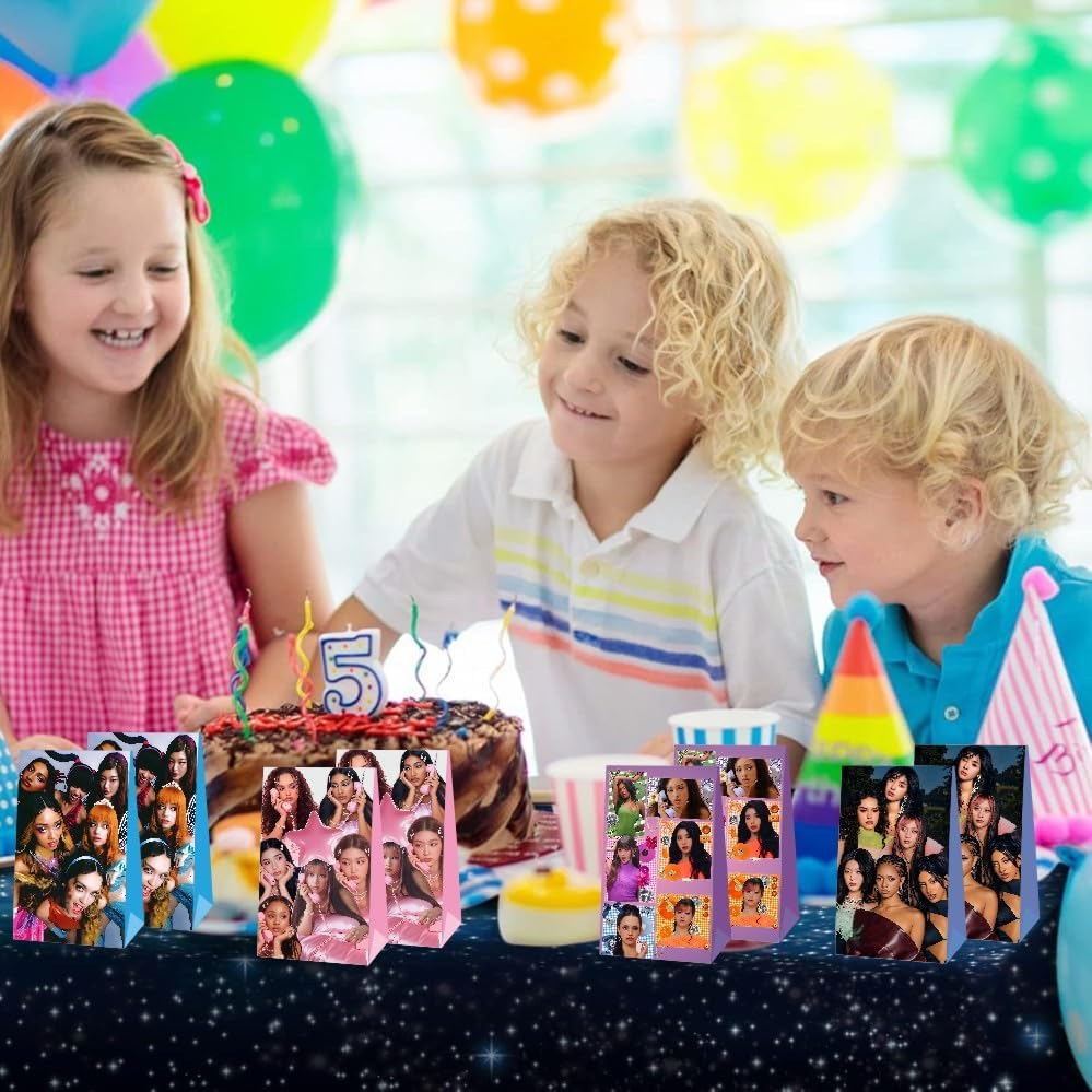 Mozin 12 Piezas de Bolsas de Regalo Katseye, Bolsas de Sorpresas para Fiestas, Suministros para Decoraciones de Cumpleaños Infantiles - imagen 5