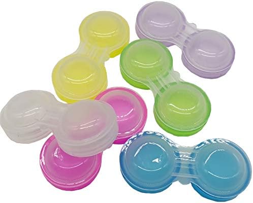 RONYOUNG 60PCS Estuches para Lentes de Contacto, Contenedor para Ojos Izquierdo/Derecho, 6 Colores - imagen 2