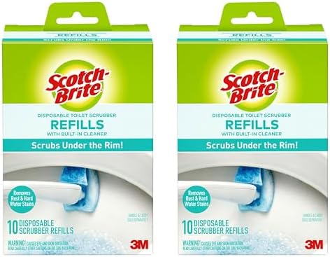 Recarga de Fregadores para Inodoro Scotch Brite, Paquete de Valor 2 Cajas de 10 Cada Una, Click N Flip - imagen 1