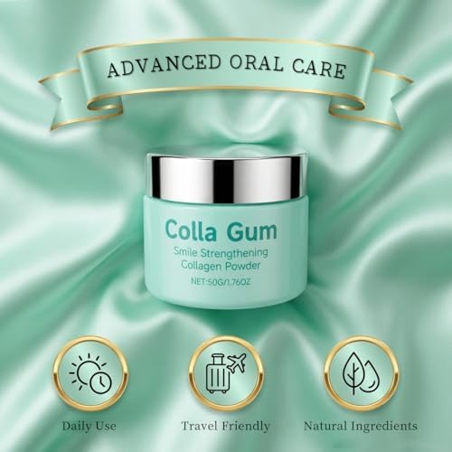 Collabrush Polvo de Colágeno, Pasta Dental con Hidroxiapatita para Encías, Fortalece Sonrisas, Cuidado de Encías y Esmalte, Sin Flúor, Fórmula Suave - imagen 2