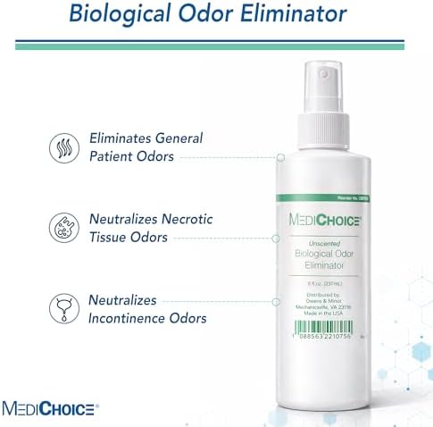 Eliminador Biológico de Olores MediChoice, Sin Fragancia, Spray de Bomba, 8 Oz, 1314OE8121 (Cada uno) - imagen 2