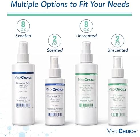 Eliminador Biológico de Olores MediChoice, Sin Fragancia, Spray de Bomba, 8 Oz, 1314OE8121 (Cada uno) - imagen 4