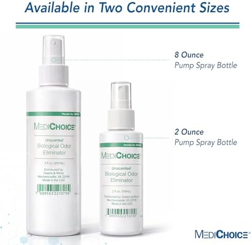 Eliminador Biológico de Olores MediChoice, Sin Fragancia, Spray de Bomba, 8 Oz, 1314OE8121 (Cada uno) - imagen 6