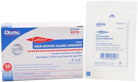 Vendas Estériles No Tejidas Dukal Blanca Isla 2 x 3 Pulgadas, 50 por Caja - imagen 1