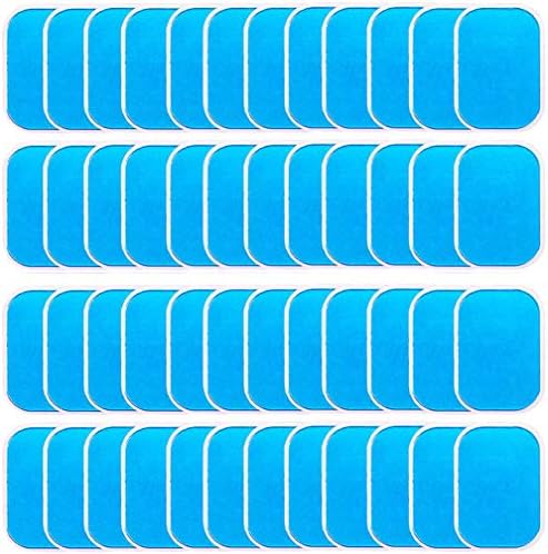 LEKEONE 50 Pzs/25 Paquetes de Almohadillas de Gel Reemplazo para Entrenador de Abdominales, Accesorio para Cinturón Tonificador de Abdomen. - imagen 1