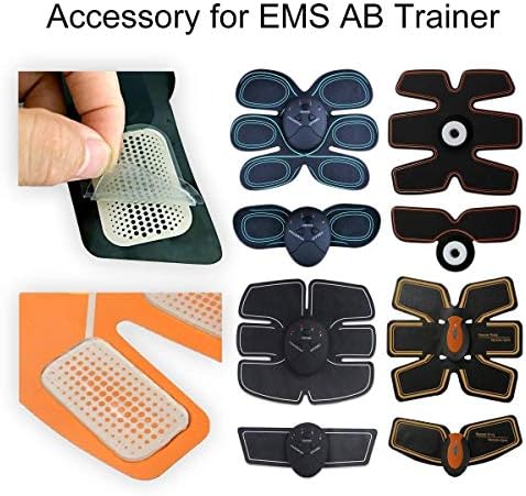 LEKEONE 50 Pzs/25 Paquetes de Almohadillas de Gel Reemplazo para Entrenador de Abdominales, Accesorio para Cinturón Tonificador de Abdomen. - imagen 4