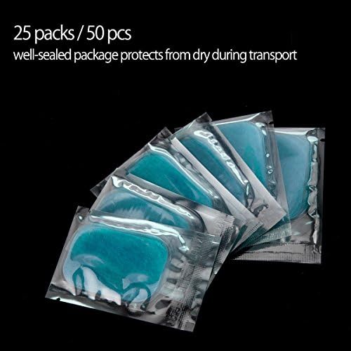 LEKEONE 50 Pzs/25 Paquetes de Almohadillas de Gel Reemplazo para Entrenador de Abdominales, Accesorio para Cinturón Tonificador de Abdomen. - imagen 5