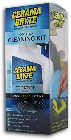Kit de Limpieza para Estufas Cerama Bryte - Incluye Limpiador de 10 oz, 2 Almohadillas de Limpieza, 1 Herramienta POW-R Grip y 1 Raspador en - imagen 1