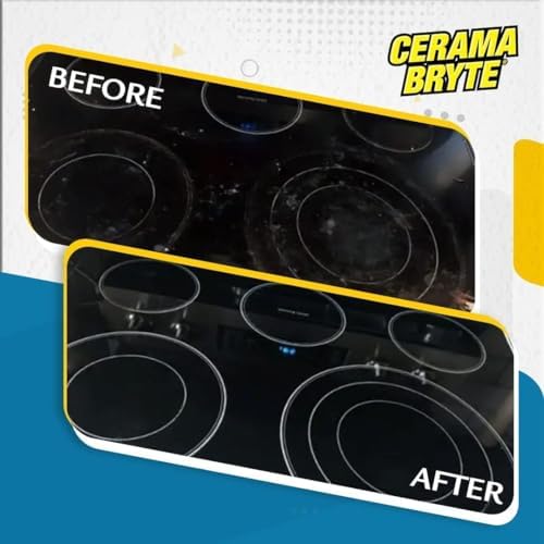 Kit de Limpieza para Estufas Cerama Bryte - Incluye Limpiador de 10 oz, 2 Almohadillas de Limpieza, 1 Herramienta POW-R Grip y 1 Raspador en - imagen 7