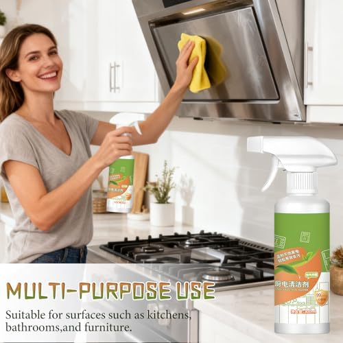 Fórmula de Enzimas Naturales para Electrodomésticos, Spray Limpiador Multiusos Fly Cleanse 2026, 300ML, Removedor Efectivo de Manchas para Horno, - imagen 5