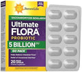 Renew Life Ultimate Flora Saccharomyces Boulardii Probióticos | 5 Mil Millones CFU | 20 Cápsulas Veganas Go Pack | Ayuda a Balancear la Flora - imagen 1
