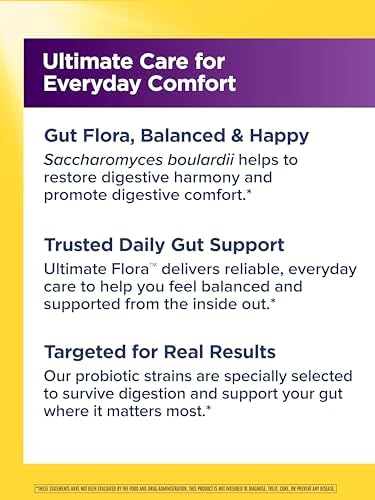 Renew Life Ultimate Flora Saccharomyces Boulardii Probióticos | 5 Mil Millones CFU | 20 Cápsulas Veganas Go Pack | Ayuda a Balancear la Flora - imagen 3