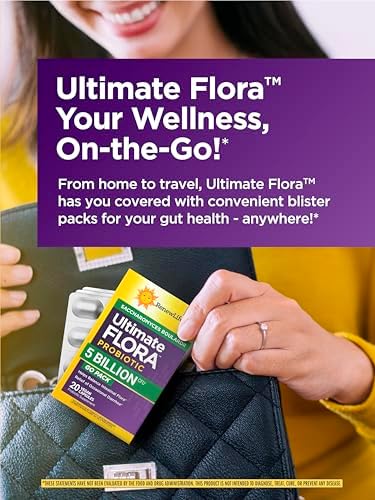 Renew Life Ultimate Flora Saccharomyces Boulardii Probióticos | 5 Mil Millones CFU | 20 Cápsulas Veganas Go Pack | Ayuda a Balancear la Flora - imagen 4