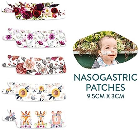 Cinta Adhesiva Pre-cortada para Sonda Nasogástrica o de Oxígeno Floral Mix x 10 Piezas - imagen 7