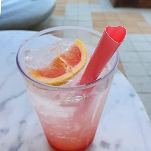 Popotes Jumbo en forma de corazón MOON, desechables y envueltos individualmente, perfectos para smoothies, boba, malteadas y decoraciones de fiestas, - imagen 2
