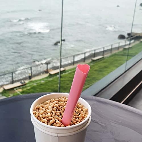 Popotes Jumbo en forma de corazón MOON, desechables y envueltos individualmente, perfectos para smoothies, boba, malteadas y decoraciones de fiestas, - imagen 3
