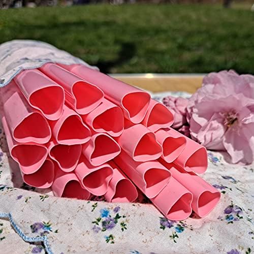 Popotes Jumbo en forma de corazón MOON, desechables y envueltos individualmente, perfectos para smoothies, boba, malteadas y decoraciones de fiestas, - imagen 4