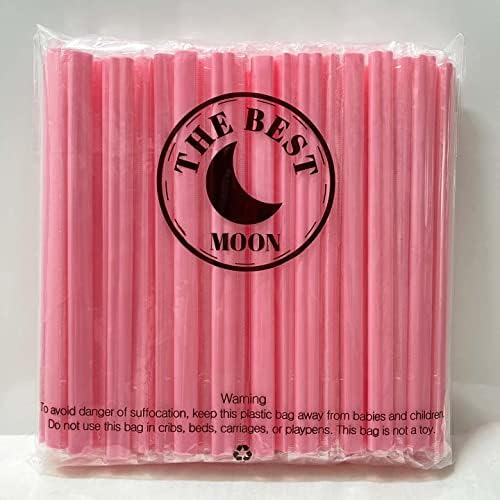 Popotes Jumbo en forma de corazón MOON, desechables y envueltos individualmente, perfectos para smoothies, boba, malteadas y decoraciones de fiestas, - imagen 7