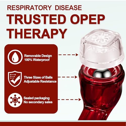 Dispositivo Flutter para los Pulmones, Ejercitador de Respiración, Entrenador Respiratorio, Eliminación Natural de Mucosidad - imagen 2