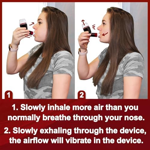 Dispositivo Flutter para los Pulmones, Ejercitador de Respiración, Entrenador Respiratorio, Eliminación Natural de Mucosidad - imagen 6