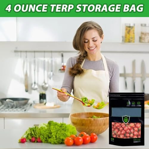 15 Piezas de Bolsas de Almacenamiento Terp de 1/4 LB con Control de Humedad 2 Vías 58%-62% para Curado y Almacenamiento (4 oz, 1/4 lb) - imagen 3