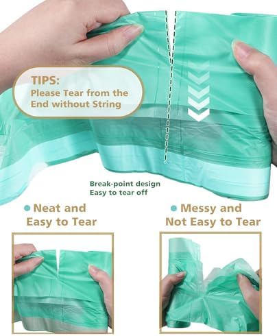 Bolsas de Compostaje Pequeñas de 1.2 Galones, 125 Piezas, AYOTEE, Bolsas de Basura Compostables Resistentes para Baño, Cocina y Oficina, 4.5-5 Litros - imagen 5