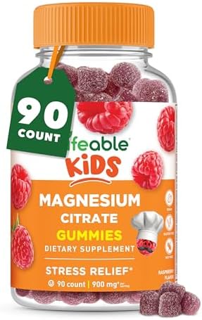 Gomitas de Magnesio Lifeable para Niños | 900mg de Citrato de Magnesio | Suplemento Sabroso para Niños | Sin Gluten | 90 Gomitas para Apoyo Muscular - imagen 1