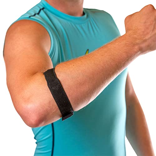 Faja para Epicondilitis BraceAbility | Soporte para Codo con Compresión para Dolor y Tendonitis (Talla Única) - imagen 1