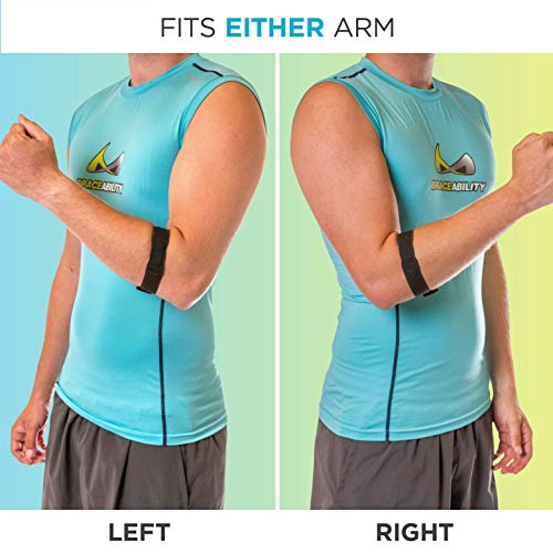 Faja para Epicondilitis BraceAbility | Soporte para Codo con Compresión para Dolor y Tendonitis (Talla Única) - imagen 6