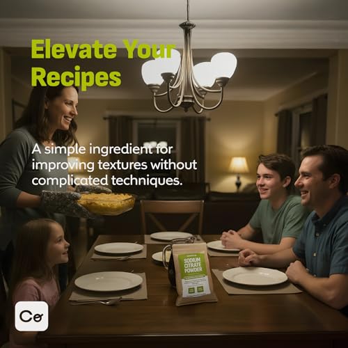 Polvo de Citrato de Sodio Coolinario (1 LB) | Regulador de pH y Emulsificante para Queso, Salsas y Bebidas | Mejora la Cremocidad y Reduce la Acidez - imagen 6
