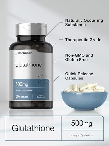 Horbäach Glutatión 500mg | 60 Cápsulas | Forma Reducida | Suplemento No Transgénico y Libre de Gluten - imagen 4