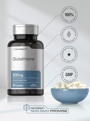 Horbäach Glutatión 500mg | 60 Cápsulas | Forma Reducida | Suplemento No Transgénico y Libre de Gluten - imagen 6