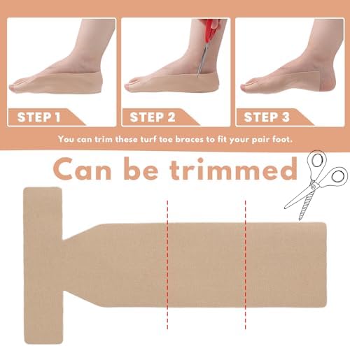 10 Piezas de Tiras T para Dedo en Turf - Férulas de Moleskin para Lesiones en el Dedo Grande - Correctores Adhesivos y Cinta Elástica - imagen 6