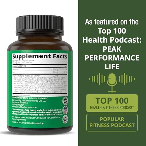 Suplemento Vegano de Zinc con Vitamina C + Mezcla de 25 Verduras y Frutas para Máxima Absorción. Cápsulas de Zinc 30mg para Adultos, Hombres y Mujeres - imagen 6