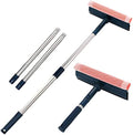 Limpiador de Ventanas Profesional 2 en 1 con Mango de Acero Inoxidable de 56, Kit de Limpieza para Cristales y Parabrisas, Herramienta Multiusos para - imagen 1