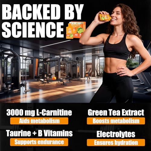Suplemento Líquido de L-Carnitina 3000 - Fórmula Pre-Entreno con Té Verde, Taurina y Electrolitos para Rendimiento Activo (30 Sobres) - imagen 2