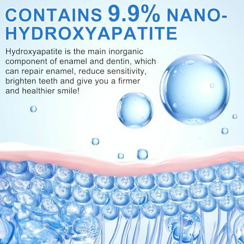 Pasta Dental Hydroxiapatita 2PZ para Protección del Esmalte, 9.9% Nano-Hidroxiapatita, Restaura Esmalte, Reduce Sensibilidad, Blanquea y Aclara - imagen 8