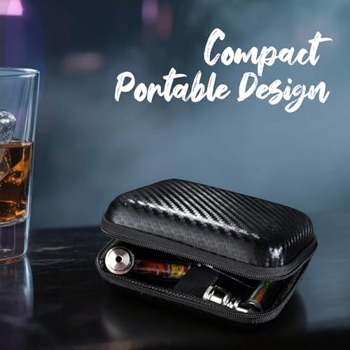 Set de Pipas de Tabaco SPIPER – Kit de Pipa de Viaje Portátil con Botella, Herramienta de Acero y Estuche de Fibra de Carbono, Accesorios Compactos - imagen 6