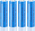 Baterías Recargables Renyqatt 3.7V 2000mAh Ni-MH, Paquete de 4 para Linternas LED, Faros, Timbres y Autos RC - imagen 1