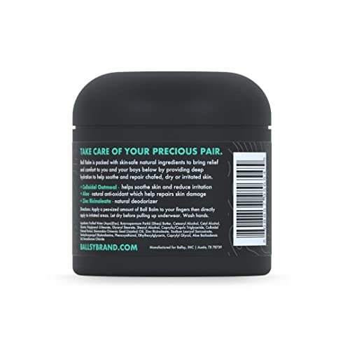 Crema Calmante Ballsy Groin Balm, Hidratación Profunda para Piel Irritada o Seca, Tamaño Conveniente 2 oz (Paquete de 1) - imagen 2