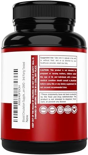 Suplementos para la Circulación Sanguínea con Diosmina y Más (150 Cápsulas) - Apoyo para Venas Varicosas y Arañitas - Vegano y Sin OGM - Fabricado en - imagen 3