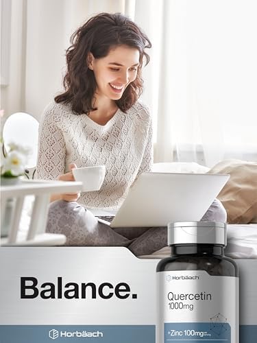 Horbäach Quercetina 1000mg | 100 Cápsulas | Con 100mg de Zinc | Suplemento No Transgénico y Libre de Gluten | Fórmula de Alta Potencia - imagen 7
