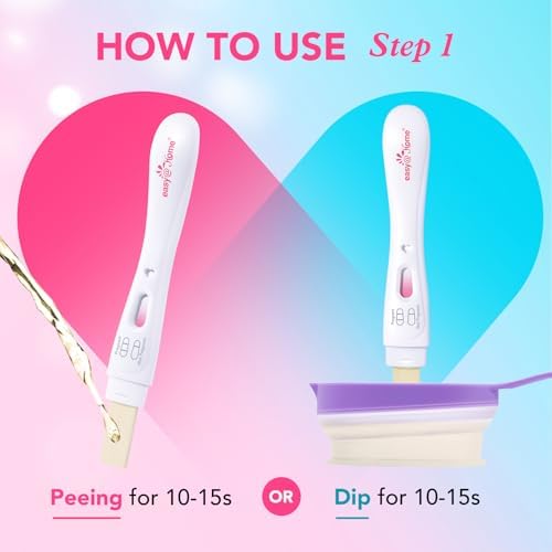 Easy@Home Prueba de Embarazo Inteligente con Temporizador: Detección Temprana de hCG - Resultados Rápidos y Fáciles de Usar en Casa con Indicador de - imagen 5