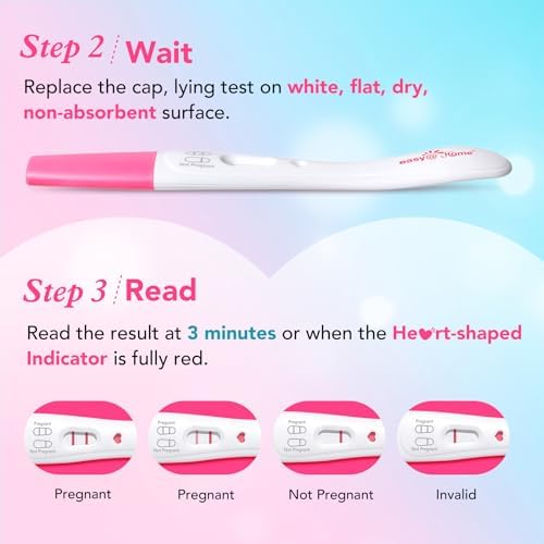 Easy@Home Prueba de Embarazo Inteligente con Temporizador: Detección Temprana de hCG - Resultados Rápidos y Fáciles de Usar en Casa con Indicador de - imagen 6