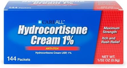 Crema Hidrocortisona CareAll 1% (Paquete de 144), 0.9gr en Sobre. Fórmula de Máxima Potencia, Alivio para Picazón, Eczema, Picaduras, Hiedra Venenosa - imagen 7