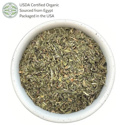 Hoja de Alfalfa Orgánica 4 oz. (113g), Té de Hierba Suelta Orgánico Certificado USDA, Medicago Sativa, Cortada y Tamizada - imagen 2