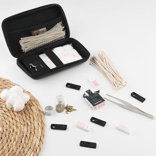 Kit de Reparación para Encendedores, con Mechas, Algodón, Tornillos y Almohadillas de Fieltro - Set Completo de Mantenimiento para Encendedores de - imagen 6